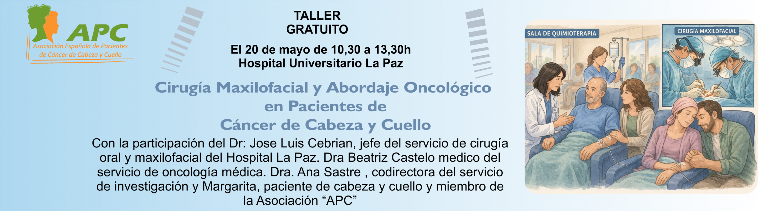 Cirugía de cáncer de cabeza y cuello, taller